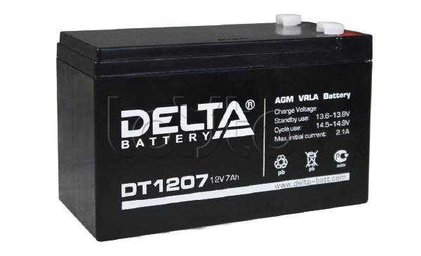 Delta DT 1207, Аккумулятор свинцово-кислотный Delta DT 1207
