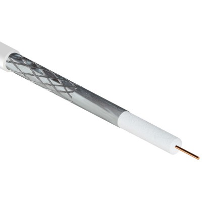 PROCONNECT 01-2206 (100 м), Кабель RG-6U+Cu, (48%), 75 Ом, белый 01-2206 PROCONNECT (100 м)