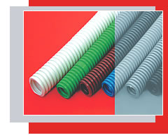 Экопласт 21140HF, Труба гофрированная ПНД тяжелая диам 40 мм, с зондом, без галогена Экопласт 21140HF