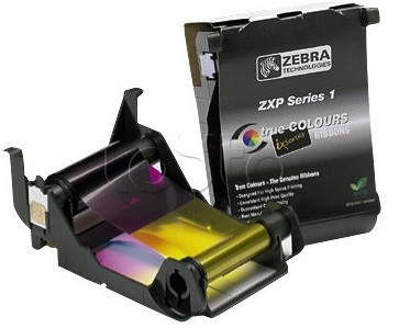 Zebra 800011-140, Картридж полноцветный (YMCKO) на 100 отпечатков для принтеров пластиковых карт Zebra 800011-140