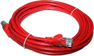 LANMASTER LAN-PC45/U5E-0.5-RD, Патч-корд RJ45 - RJ45, 4 пары, UTP, категория 5е, 0.5 м, красный, LSZH LANMASTER LAN-PC45/U5E-0.5-RD