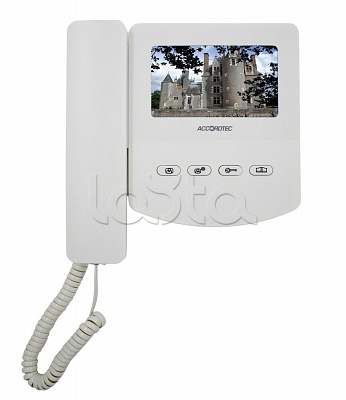 AccordTec AT-VD433C WH, Видеодомофон 4-x проводный, 4,3&quot; TFT LCD AccordTec AT-VD433C WH