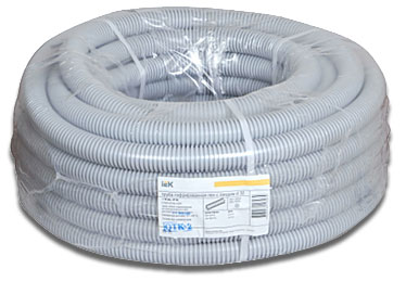 IEK CTG20-25-K41-050I, Труба гофрированная ПВХ 25 мм с зондом IEK CTG20-25-K41-050I (50 м)