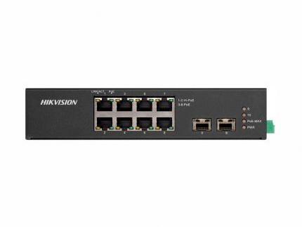 Hikvision DS-3T0510HP-E/HS, Коммутатор PoE Hikvision DS-3T0510HP-E/HS
