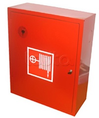 Пульс ШПК-310 НЗКЛ, Шкаф пожарный навесной закрытый, красный, исполнение левое, для пожарного крана Пульс ШПК-310 НЗКЛ