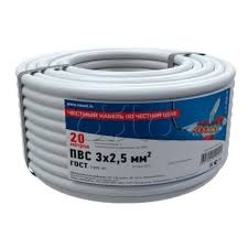 ПВС 3x4,0 мм² (10 м), ГОСТ 7399-97 Rexant (01-8050-10), Провод соединительный ПВС 3x4,0 мм² (10 м), ГОСТ 7399-97 Rexant (01-8050-10)