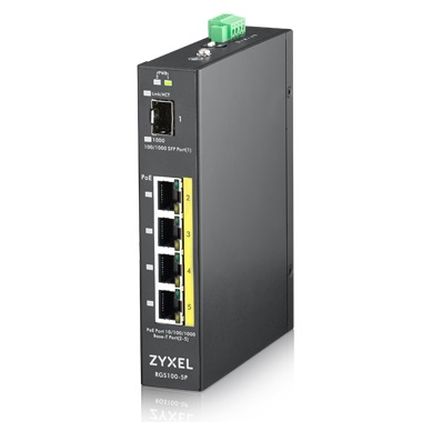 ZyXEL RGS100-5P-ZZ0101F, Коммутатор PoE+ ZyXEL RGS100-5P-ZZ0101F