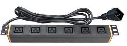 DKC R519SH6CB, Блок распределения питания для 19&quot; шкафов DKC R519SH6CB