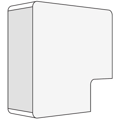 DKC 00425R, Угол плоский 40x17 белый DKC 00425R