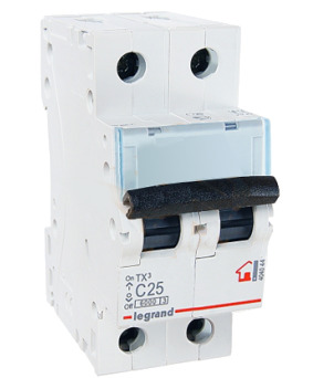 Legrand 404058, Выключатель автоматический TX3 C25A 3П 6000 Legrand 404058