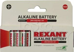 Rexant 30-1011, Алкалиновая батарейка AAA/LR03 Rexant 30-1011