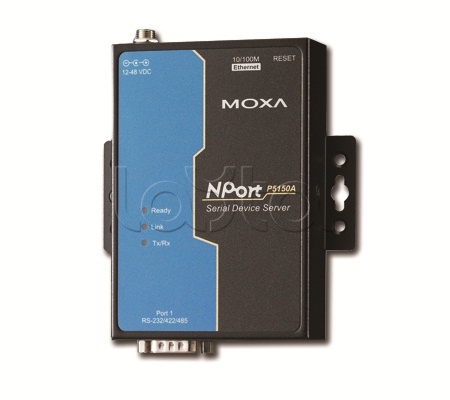 Moxa NPort P5150A, Сервер 1-портовый RS-232/422/485 в Ethernet Moxa NPort P5150A