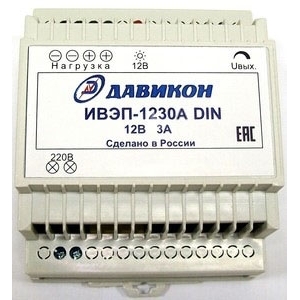 Давикон ИВЭПР-1230A-DIN (ББП-30А-DIN), Истоник вторичного электропитания Давикон ИВЭПР-1230A-DIN (ББП-30А-DIN)