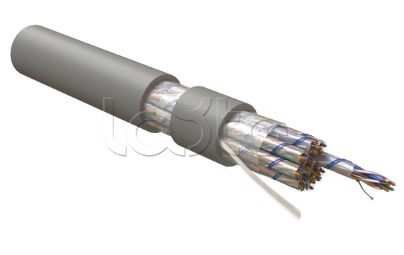 Hyperline UUTP50W-C5-S24-IN-LSZH-GY, Кабель витая пара U/UTP, категория 5, 50 пар (5 пар (24 AWG)х10), одножильный (solid), LSZH нг(А)-HF, –20°C – +60°C, серый UUTP50W-C5-S24-IN-LSZH-GY Hyperline