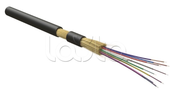 Hyperline FO-MB-IN/OUT-503-96-LSZH-BK, Кабель волоконно-оптический 50/125 (OM3) многомодовый, 96 волокон, безгелевые микротрубки 0.9 мм (micro bundle), внутренний/внешний, LSZH, нг(А)-HF, –40°C – +70°C, черный FO-MB-IN/OUT-503-96-LSZH-BK Hyperline