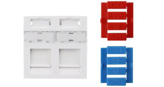 Hyperline SIP3-2K-M45-45, Вставка 45x45 (аналог Mosaic) Hyperline SIP3-2K-M45-45