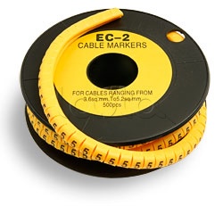 Cabeus EC-2-5, Маркер для кабеля (d7,4 мм, цифра 5) Cabeus ЕC-2-5 (500 шт/уп)