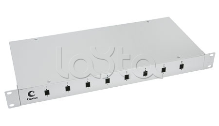 Cabeus FO-19-8SC, Бокс оптический 19&quot; на 8 SC/LC портов Cabeus FO-19-8SC