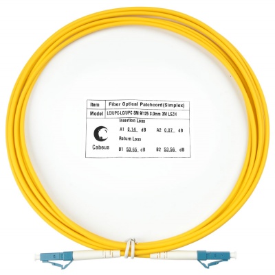 Шнур оптический simplex LC-LC 9/125 SM 3 м LSZH Cabeus FOP(s)-9-LC-LC-3M