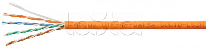 Cabeus UTP-4P-Cat.5e-SOLID-LSZH-OR-LIGHT-100|Кабель витая пара LAN U ...