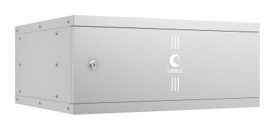 Cabeus WSC-05D-4U55/45m, Шкаф телеком. наст. 19&quot; 4U, серия LIGHT разборный, дверь металл, (серый) Cabeus WSC-05D-4U55/45m
