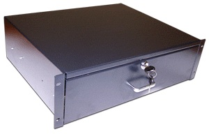 TWT TWT-CB-DRW-3U, Ящик выдвижной 19&quot;, с замком, 3U, черный TWT TWT-CB-DRW-3U