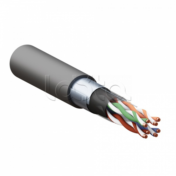 Кабель вит. пара TERACOM PRO Cat.5E F/UTP 4 пары solid внешний 24AWG оболочка LDPE цвет черный (упак. 305м) EKF (TRP-5EFTP-04PE-BK-OUT3), Кабель витая пара TERACOM PRO Cat.5E F/UTP 4 пары solid внешний 24AWG оболочка LDPE цвет черный (упак. 305м) EKF (TRP-5EFTP-04PE-BK-OUT3)