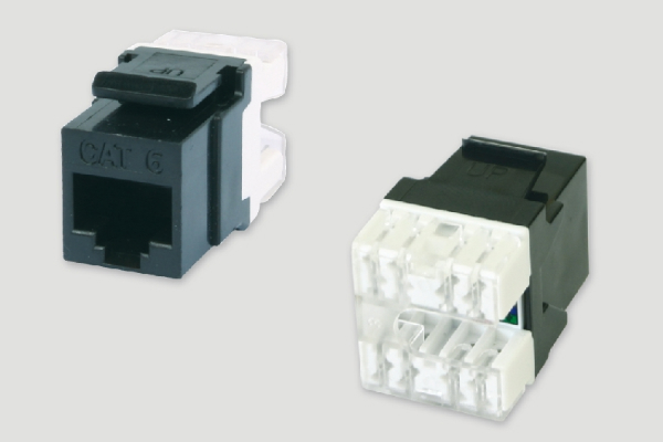 Eurolan 16B-U6-03BL, Модуль Keystone Jack RJ45, категория  6, неэкранированный Eurolan 16B-U6-03BL