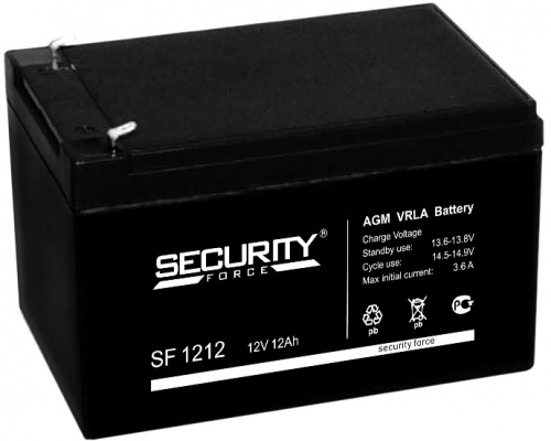 Security Force SF 1212, Аккумулятор свинцово-кислотный Security Force SF 1212