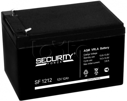 Security Force SF 1212, Аккумулятор свинцово-кислотный Security Force SF 1212