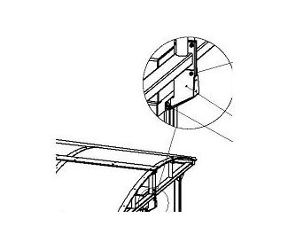 PERCo-RF01 0-11, Кронштейн для стыковки турникета PERCo-RF01 0-11