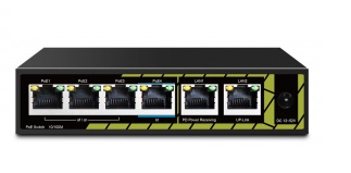 Tantos TSn-4FP6F2P, Коммутатор с питанием по PoE In, 4 x 100 Мбит/с PoE порта (3 порта 802.3af/at, 1 порт 802.3af/at/bt) + 2 x 100 Мбит/с порта Uplink Tantos TSn-4FP6F2P