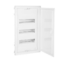 Legrand 001413, Щит встраиваемый Nedbox с округленной дверью белой RAL 9010 1 рейка 36+2 модуля Legrand 001413