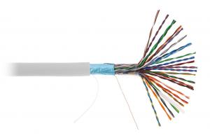 NETLAN EC-UF025-5-PVC-GY-3, Кабель связи симметричный, для магистральных сетей, внутренней прокладки LAN F/UTP 25x2x0.47 кат.5 EC-UF025-5-PVC-GY-3 NETLAN (305 м)
