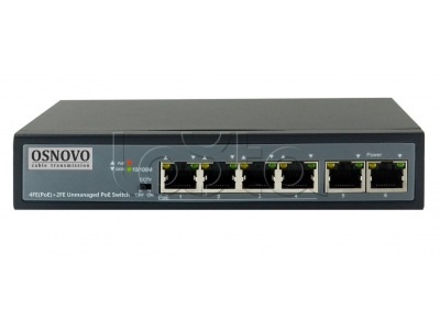 OSNOVO SW-20600(Без БП), Коммутатор 6 портовый OSNOVO SW-20600(Без БП)