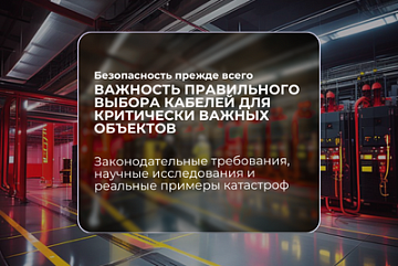 Безопасность прежде всего: выбор правильного кабеля для критически важных объектов