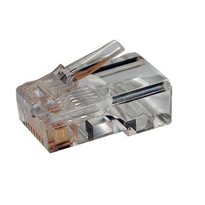 Hyperline PLUG-8P8C-U-C3-100, Разъем RJ-458P8C Hyperline PLUG-8P8C-U-C3-100