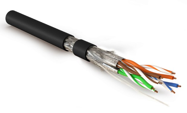 Hyperline SFTP4-C7A-S23-IN-LSZH-BK-500 (500 м), Кабель витая пара, экранированная S/FTP, категория 7A (1000MHz), 4 пары (23 AWG), одножильный (solid), LSZH (нг(А)-HF), черный SFTP4-C7A-S23-IN-LSZH-BK-500 Hyperline (500 м)