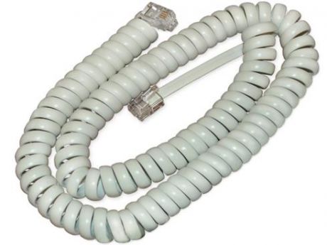 REXANT 18-2021, Шнур витой трубочный телефонный белый 2 м (10шт/уп) REXANT 18-2021
