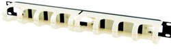 LANMASTER LAN-RS110-ORG-WH, Органайзер для 110-го кросса 19&quot; 1U, белый LANMASTER LAN-RS110-ORG-WH