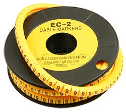 Cabeus EC-2-9, Маркер для кабеля (d7,4 мм, цифра 9) Cabeus ЕC-2-9 (500 шт/уп)