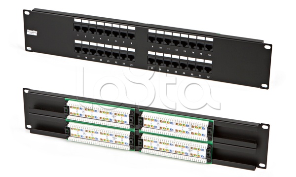 Hyperline PP2-19-32-8P8C-C5e-110D, Патч-панель 19&quot;, 32 порта RJ–45, кат 5e Hyperline PP2-19-32-8P8C-C5e-110D