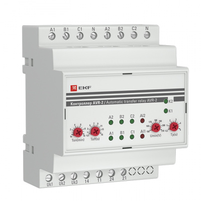 EKF rel-avr-3, Контроллер АВР на 2 ввода с секционированием AVR-3 EKF PROxima (rel-avr-3)