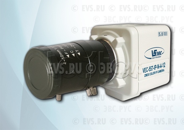 ЭВС VEC-557-IP-N-4-12, IP-камера видеонаблюдения в стандартном исполнении ЭВС VEC-557-IP-N-4-12