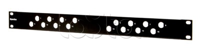 Hyperline PPBL-BNC-19-16BNC, Патч панель BNC, 16 портов Hyperline PPBL-BNC-19-16BNC
