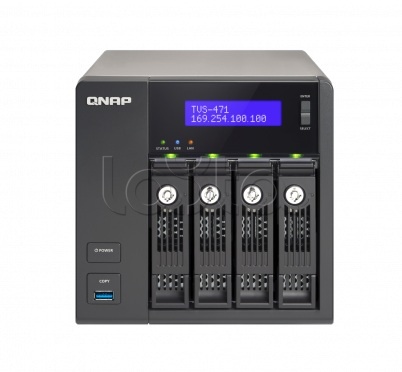 QNAP TVS-471-i3-4G, RAID-накопитель сетевой QNAP TVS-471-i3-4G