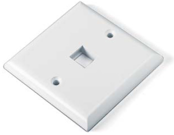 Hyperline FP-E-1-WH, Панель лицевая для 1 вставки Hyperline FP-E-1-WH