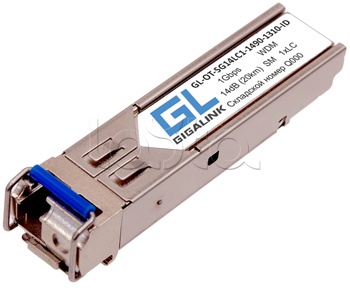 Gigalink GL-OT-SG14LC2-1310-1310-I, Модуль SFP Gigalink GL-OT-SG14LC2-1310-1310-I
