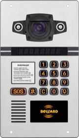 Многоабонентский IP домофон Beward DKS850120, 1,3 Мп, 1/3’’ SONY Exmor, 0.01 лк (день) / 0.003 лк (ночь) объектив 2 мм, SIP-протокол, ИК-подсветка (до 10 м), DWDR, 2D/3DNR, дуплекс аудио, 9999 абонентов, RFID EM-Marine и Mifare ID 125 кГц и 13,56Мгц, интеллектуальное эхоподавление, антивандально