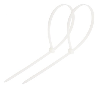 REXANT 07-0250, Хомут-стяжка нейлоновый 250x3.6 мм белый (100шт/уп) REXANT 07-0250